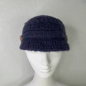 Barts Since 1992 Purple Acrylic Billed Knit beanie Hat, One Size, fall, winter